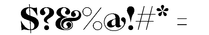 BSMilkshakeDisplay Bold Instance Font OTHER CHARS