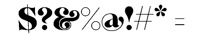 BSMilkshakeDisplay Heavy Instance Font OTHER CHARS