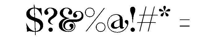 BSMilkshakeDisplay Regular Instance Font OTHER CHARS