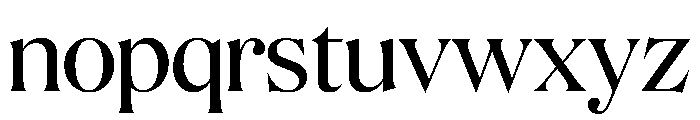 BSMilkshakeDisplay Regular Instance Font LOWERCASE