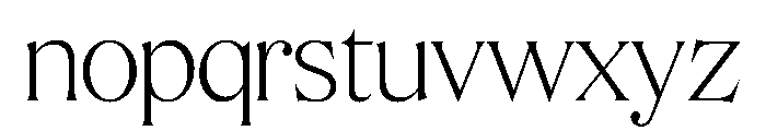 BSMilkshakeDisplay Thin Instance Font LOWERCASE