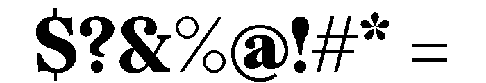 BSMilkshakeText Heavy Instance Font OTHER CHARS