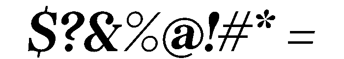 BSMilkshakeText SemiboldItalic Instance Font OTHER CHARS