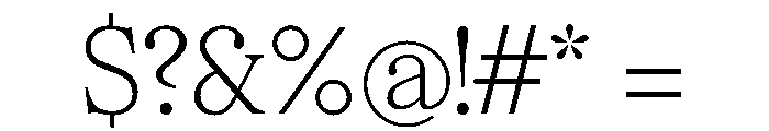 BSMilkshakeText Thin Instance Font OTHER CHARS