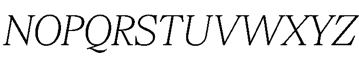 BSMilkshakeText ThinItalic Instance Font UPPERCASE