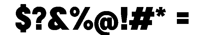 BSNotion Black Instance Font OTHER CHARS