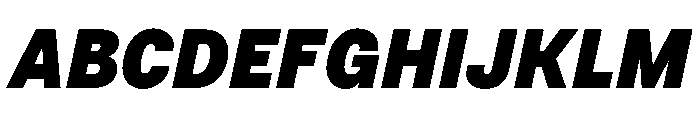 BSNotion BlackItalic Instance Font UPPERCASE