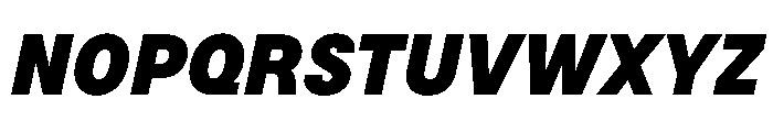 BSNotion BlackItalic Instance Font UPPERCASE