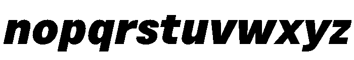 BSNotion BlackItalic Instance Font LOWERCASE