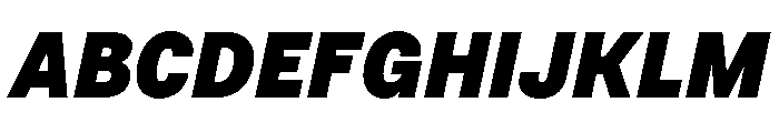 BSNotion BlackItalic Font UPPERCASE