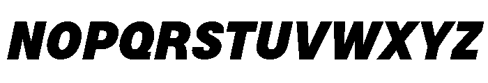 BSNotion BlackItalic Font UPPERCASE