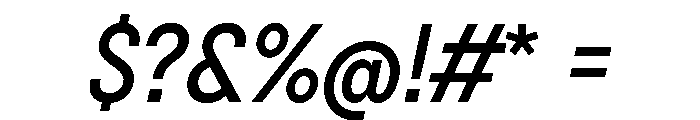 BSNotion BookItalic Instance Font OTHER CHARS