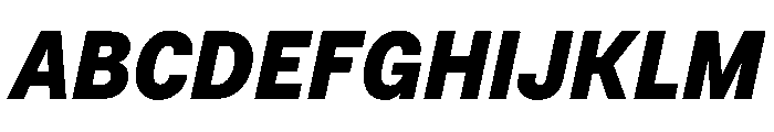 BSNotion ExtraboldItalic Instance Font UPPERCASE