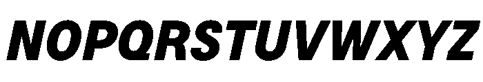 BSNotion ExtraboldItalic Instance Font UPPERCASE