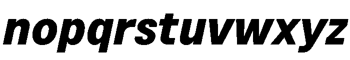 BSNotion ExtraboldItalic Instance Font LOWERCASE