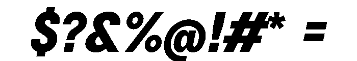 BSNotion ExtraboldItalic Font OTHER CHARS