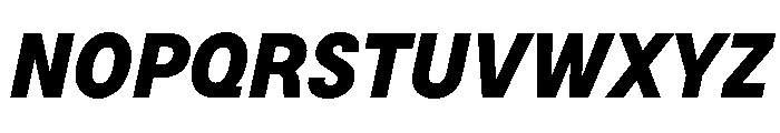 BSNotion ExtraboldItalic Font UPPERCASE