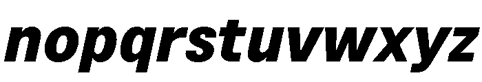 BSNotion ExtraboldItalic Font LOWERCASE
