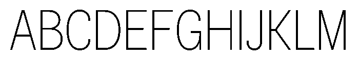 BSNotion Extralight Instance Font UPPERCASE