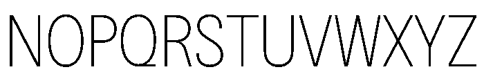 BSNotion Extralight Instance Font UPPERCASE