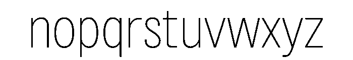 BSNotion Extralight Instance Font LOWERCASE