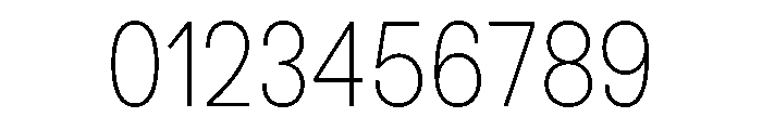 BSNotion Extralight Font OTHER CHARS