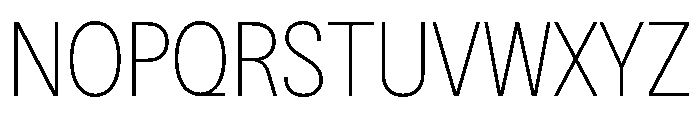 BSNotion Extralight Font UPPERCASE