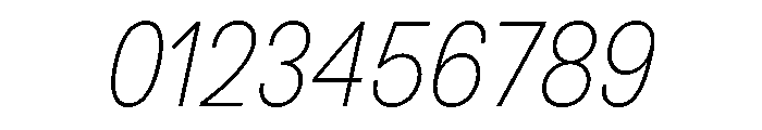 BSNotion ExtralightItalic Font OTHER CHARS