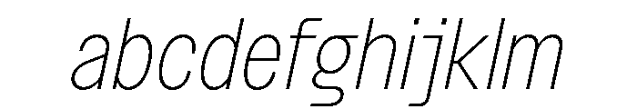 BSNotion ExtralightItalic FONT