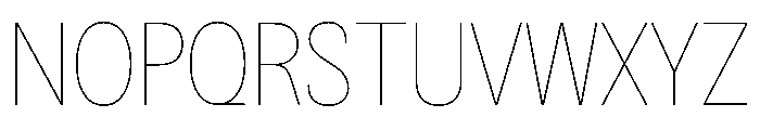BSNotion Hairline Instance Font UPPERCASE