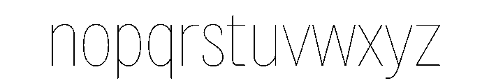 BSNotion Hairline Instance Font LOWERCASE