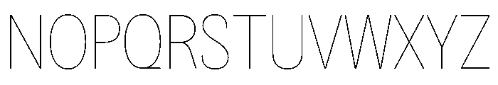 BSNotion Hairline Font UPPERCASE