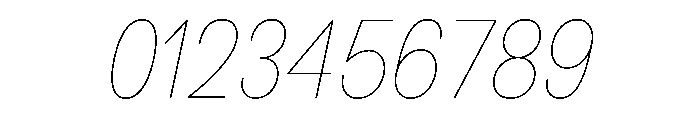 BSNotion HairlineItalic Instance Font OTHER CHARS
