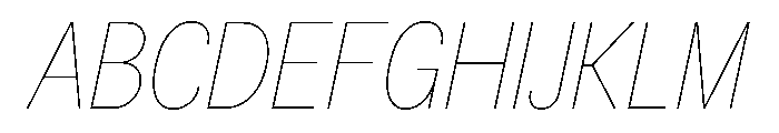 BSNotion HairlineItalic Instance Font UPPERCASE