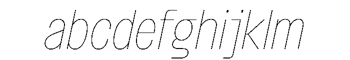 BSNotion HairlineItalic Instance FONT