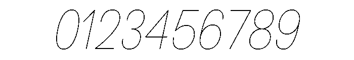 BSNotion HairlineItalic Font OTHER CHARS