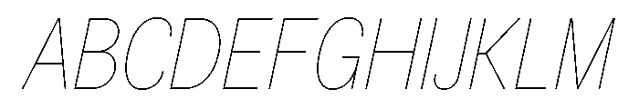 BSNotion HairlineItalic Font UPPERCASE