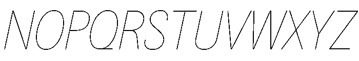 BSNotion HairlineItalic Font UPPERCASE