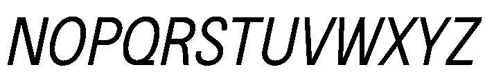 BSNotion Italic Instance Font UPPERCASE