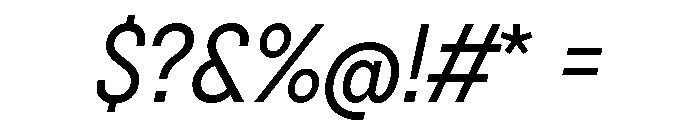 BSNotion Italic Font OTHER CHARS