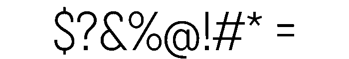 BSNotion Light Instance Font OTHER CHARS