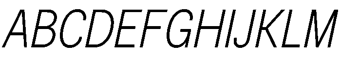 BSNotion LightItalic Instance Font UPPERCASE