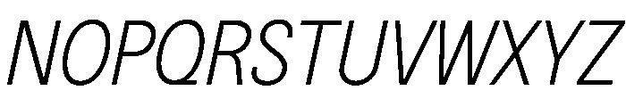 BSNotion LightItalic Instance Font UPPERCASE