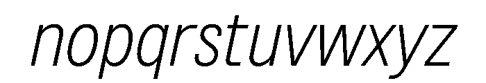 BSNotion LightItalic Instance Font LOWERCASE