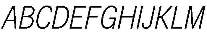 BSNotion LightItalic Font UPPERCASE