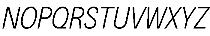 BSNotion LightItalic Font UPPERCASE