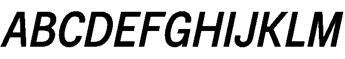 BSNotion MediumItalic Instance Font UPPERCASE