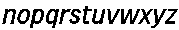 BSNotion MediumItalic Instance Font LOWERCASE