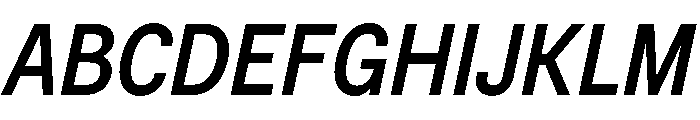 BSNotion MediumItalic Font UPPERCASE