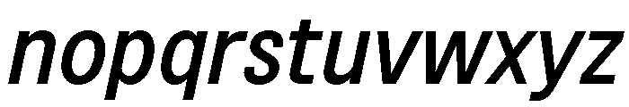 BSNotion MediumItalic Font LOWERCASE